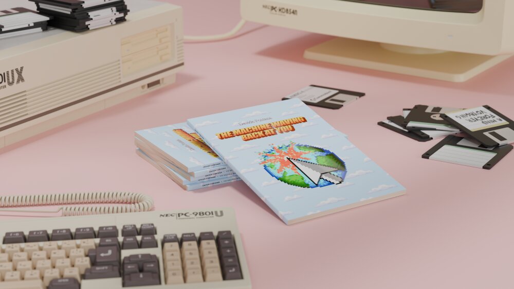 Guitar pedal 3D render